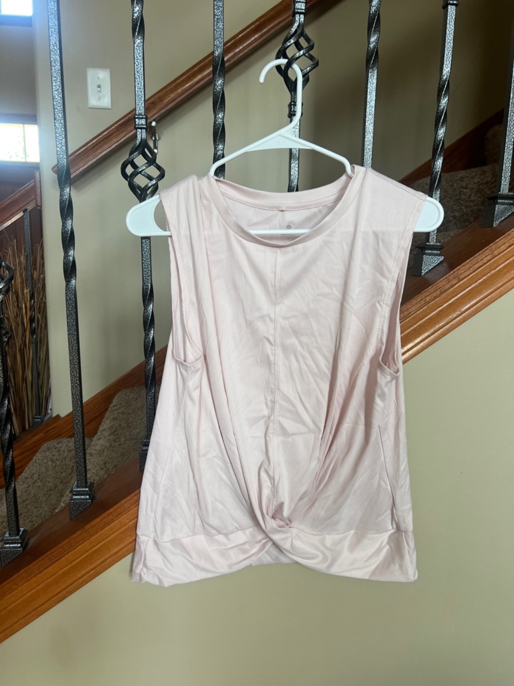 Apana Blush Twist-Front Tank Top